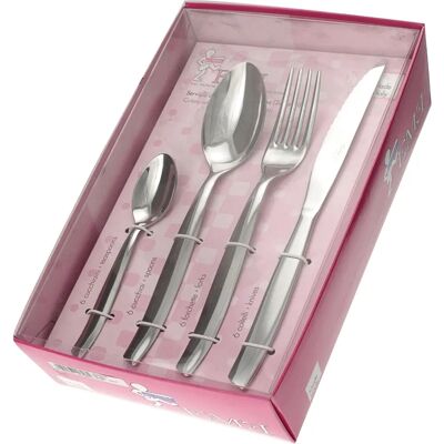 Set di Posate Eme Shark in Acciaio Inox - 24 Pezzi per 6 persone Set di Posate Eme Shark in Acciaio Inox - 24 Pezzi per 6 persone