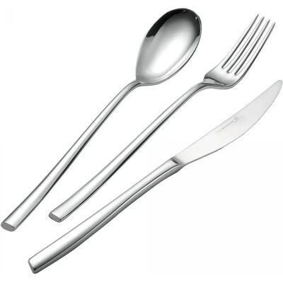 Set di posate in acciaio inox argento Celine 24 pezzi Set di posate in acciaio inox argento Celine 24 pezzi