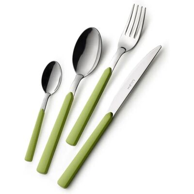 Eme Fast Bianco Set di Posate in Acciaio Inossidabile 24 Pezzi - Posate Eme Fast Bianco Set di Posate in Acciaio Inossidabile 24 Pezzi - Posate