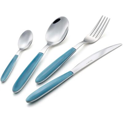 Set di Posate Eme Vero 24 Pezzi - Azzurro - Set di Posate Set di Posate Eme Vero 24 Pezzi - Azzurro - Set di Posate