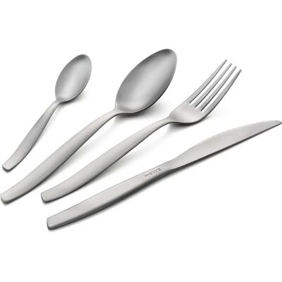 Set di Posate in Acciaio Inox 24 Pezzi Eme Shark Sabbiato - Set di Posate Set di Posate in Acciaio Inox 24 Pezzi Eme Shark Sabbiato - Set di Posate