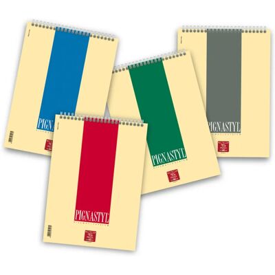 Pigna Pignastyl Spiral A5 Notizbuch - 60 Blätter Mehrfarben Pigna Pignastyl Spiral A5 Notizbuch - 60 Blätter Mehrfarben