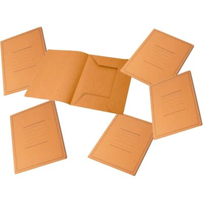 Dossiers Écologiques à 3 Pliages Pigna - A4 180g/m² Orange Pack de 50 Dossiers Écologiques à 3 Pliages Pigna - A4 180g/m² Orange Pack de 50