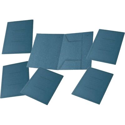 Pigna Eco Pochettes 3 Pliures - Bleu - 180 g/m² - 24,5x33 cm Pigna Eco Pochettes 3 Pliures - Bleu - 180 g/m² - 24,5x33 cm