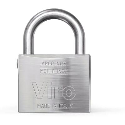 VIRO 373 Lucch Kłódka - Stal nierdzewna, montaż powierzchniowy, 40mm Poziom 6 Bezpieczeństwa VIRO 373 Lucch Kłódka - Stal nierdzewna, montaż powierzchniowy, 40mm Poziom 6 Bezpieczeństwa