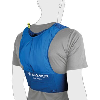 CAMP Trail Force 5 - Sac à dos trail running - Bleu CAMP Trail Force 5 - Sac à dos trail running - Bleu