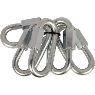 Set de 5 connecteurs ovales rapides CAMP 10mm Acier zincé - Mousquetons d'escalade Set de 5 connecteurs ovales rapides CAMP 10mm Acier zincé - Mousquetons d'escalade
