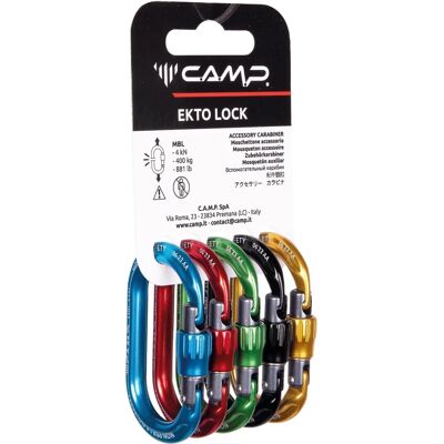 UNICA Ekto Lock - 5 pcs Sicherheitskarabiner - Camping Ausrüstung UNICA Ekto Lock - 5 pcs Sicherheitskarabiner - Camping Ausrüstung
