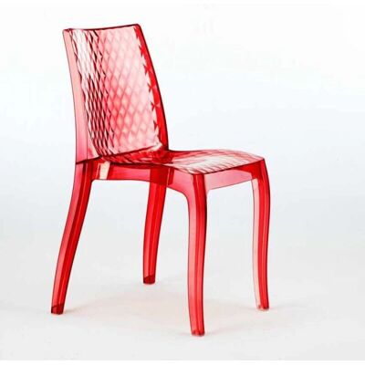 Grand Soleil - Modelo Hypnotic - Silla apilable de policarbonato transparente - Interior/Exterior Grand Soleil - Modelo Hypnotic - Silla apilable de policarbonato transparente - Interior/Exterior