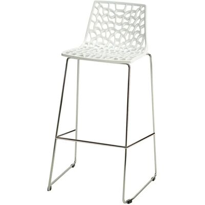 Grand Soleil Bianco lucido - Tabouret de Bar Moderne - Publicité Grand Soleil Bianco lucido - Tabouret de Bar Moderne - Publicité