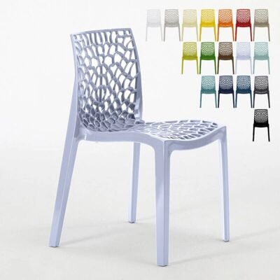 Sedia impilabile Grand Soleil - Design moderno a nido d’ape - Interno/Esterno Sedia impilabile Grand Soleil - Design moderno a nido d’ape - Interno/Esterno