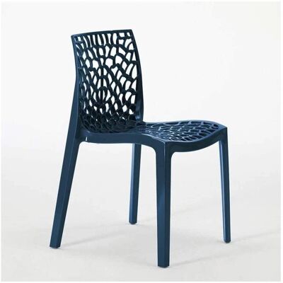 CentraLe Brico Grand Soleil - Silla apilable azul oscuro - Mobiliario y utensilios CentraLe Brico Grand Soleil - Silla apilable azul oscuro - Mobiliario y utensilios