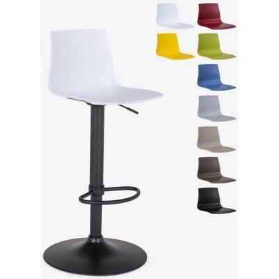 Grand Soleil Taburete Blanco Ajustable - Diseño Moderno Interior Grand Soleil Taburete Blanco Ajustable - Diseño Moderno Interior
