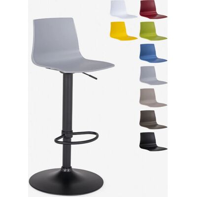 Taburete de Bar Ajustable Gris - Diseño Moderno Taburete de Bar Ajustable Gris - Diseño Moderno