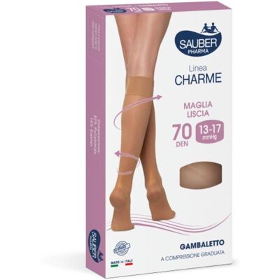 Desa Pharma Srl Gambaletto Charme 70 Den - Compression Graduée - Publicité Desa Pharma Srl Gambaletto Charme 70 Den - Compression Graduée - Publicité