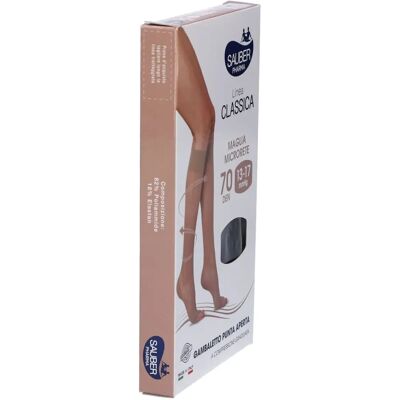 Calze a compressione Sauber Classiche a Punta Aperta - Supporto alle Gambe Calze a compressione Sauber Classiche a Punta Aperta - Supporto alle Gambe