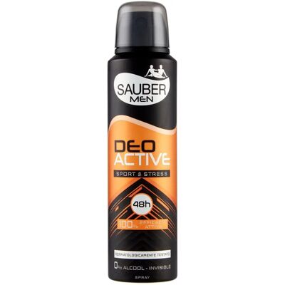 Sauber Deoactive Sport Spray - Deodorante spray per sport - 150ml Sauber Deoactive Sport Spray - Deodorante spray per sport - 150ml