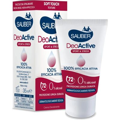 Sauber Deodorante in Crema - Durata, Senza Alcool, 35ml Sauber Deodorante in Crema - Durata, Senza Alcool, 35ml