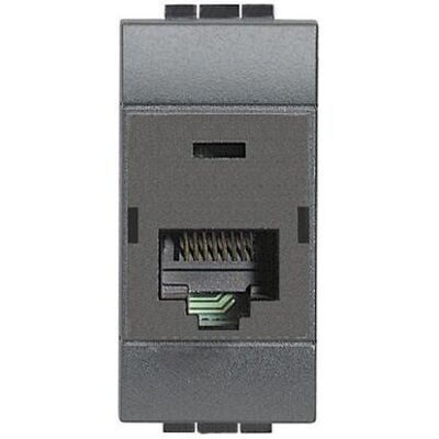 Bticino L4262C5E Prise RJ-45 - Catégorie 5e UTP - Anthracite - Publicité Bticino L4262C5E Prise RJ-45 - Catégorie 5e UTP - Anthracite - Publicité