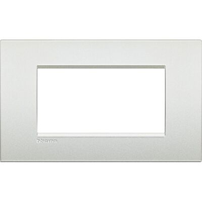 Bticino LNC4804PR Wall Plate - 4 Modules - Pearl White - Wall Plate/Switch Cover Bticino LNC4804PR Wall Plate - 4 Modules - Pearl White - Wall Plate/Switch Cover