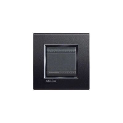 Plaque Murale Bticino - 2 Modules Anthracite - Cover Interrupteur - Publicité Plaque Murale Bticino - 2 Modules Anthracite - Cover Interrupteur - Publicité