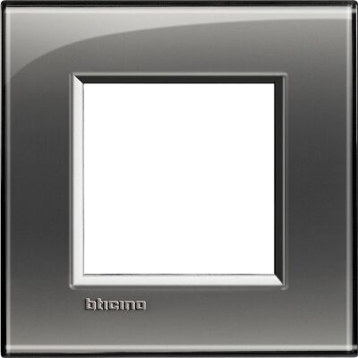 Legrand LNA4802KF Placa de Parede - 2 Módulos - Fumé - Tampa do Interruptor Legrand LNA4802KF Placa de Parede - 2 Módulos - Fumé - Tampa do Interruptor