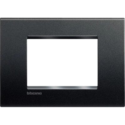 Plaque Murale Bticino LNA4803AR - 3 Modules, Anthracite - Couverture de Commutateur Plaque Murale Bticino LNA4803AR - 3 Modules, Anthracite - Couverture de Commutateur