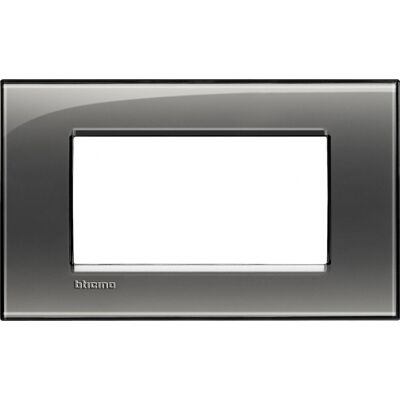 Legrand LNA4804KF - Plaque murale - Fumé - 4 modules - Cover d'interrupteur - Publicité Legrand LNA4804KF - Plaque murale - Fumé - 4 modules - Cover d'interrupteur - Publicité