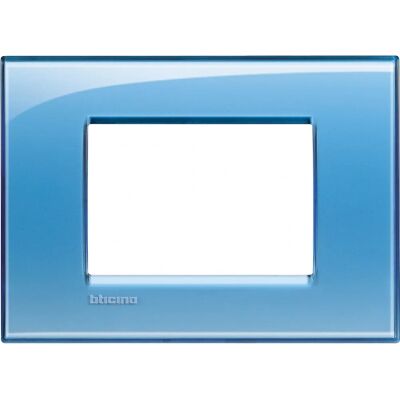 Legrand LNA4803AD Wall Plate - 3 Modules - Blue Legrand LNA4803AD Wall Plate - 3 Modules - Blue