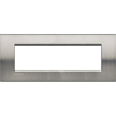 Legrand LNA4807ACS - Piastra a muro in acciaio spazzolato 7 moduli Legrand LNA4807ACS - Piastra a muro in acciaio spazzolato 7 moduli