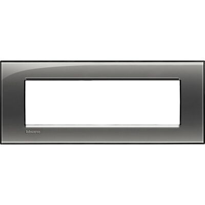 Legrand LNA4807KF Wandplatte - 7 Module - Fumo di Londra - Wand- / Schalterabdeckung Legrand LNA4807KF Wandplatte - 7 Module - Fumo di Londra - Wand- / Schalterabdeckung