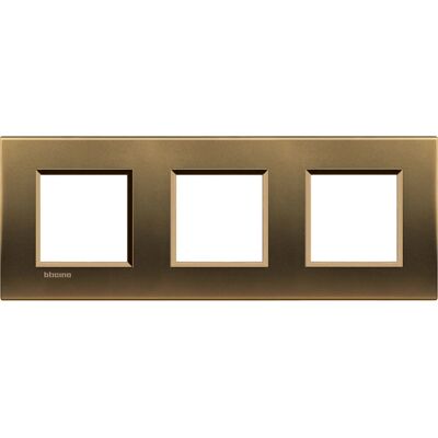 Legrand LNA4802M3BZ - Wandplatte - Bronze - 3-Modul - Schalterabdeckung Legrand LNA4802M3BZ - Wandplatte - Bronze - 3-Modul - Schalterabdeckung