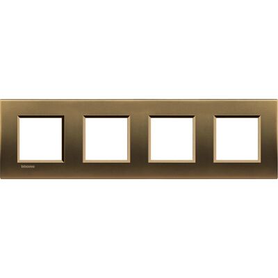 Legrand LNA4802M4BZ Wandplatte - 4 Module - Bronze - Schalterabdeckung Legrand LNA4802M4BZ Wandplatte - 4 Module - Bronze - Schalterabdeckung