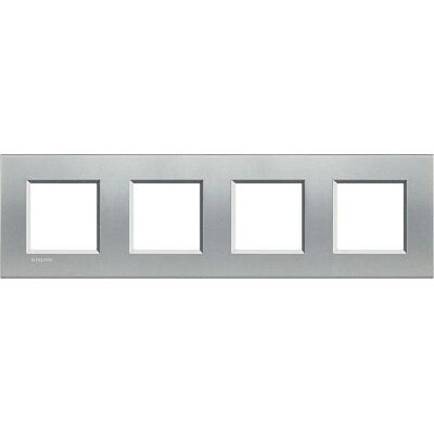 Legrand LNA4802M4TE Plaque Murale - 4 Modules Livinglight Tech - Publicité Legrand LNA4802M4TE Plaque Murale - 4 Modules Livinglight Tech - Publicité