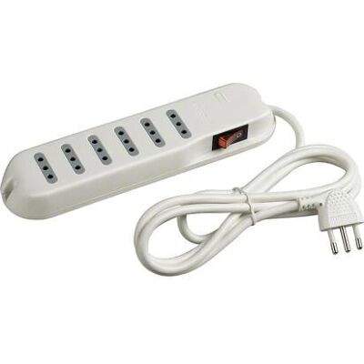 BTICINO 3630DB Verlengsnoer - 6 stopcontacten BTICINO 3630DB Verlengsnoer - 6 stopcontacten