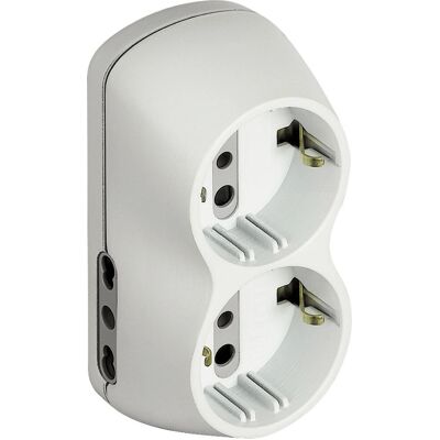 Adapter Zasilacza BTicino - Typ L, 4 Gniazdka, Białe Adapter Zasilacza BTicino - Typ L, 4 Gniazdka, Białe