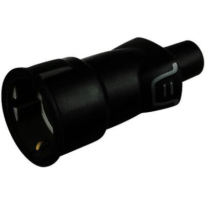 Spina elettrica BTicino - 2P+T Nera - Presa di corrente Spina elettrica BTicino - 2P+T Nera - Presa di corrente