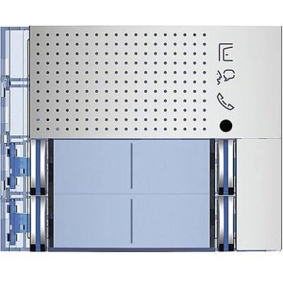 Bticino 351181 Intercom System Zubehör - All-Metall-Frontplatte, 4 Ruftasten, Doppelspalt-Layout Bticino 351181 Intercom System Zubehör - All-Metall-Frontplatte, 4 Ruftasten, Doppelspalt-Layout