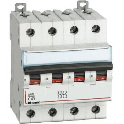 Bticino FA84C40 - Interrupteur Modulaire 4P 40A - Courbe C - Publicité Bticino FA84C40 - Interrupteur Modulaire 4P 40A - Courbe C - Publicité