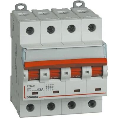 Bticino F74A63 Sectionneur - 400V 63A 4 Modules - Publicité Bticino F74A63 Sectionneur - 400V 63A 4 Modules - Publicité