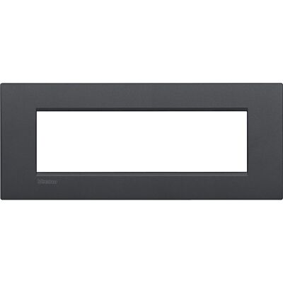Bticino Anthrazit 7-Modul Wandplatte - Schalterabdeckung Bticino Anthrazit 7-Modul Wandplatte - Schalterabdeckung
