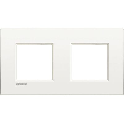 Legrand LNE4802M2BN Plaque Murale - 2 Modules, Blanc - Capot Interrupteur - Publicité Legrand LNE4802M2BN Plaque Murale - 2 Modules, Blanc - Capot Interrupteur - Publicité
