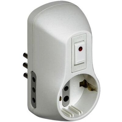 BTicino S3610DB Stekkeradapter - Automatische Veiligheidsschakelaar BTicino S3610DB Stekkeradapter - Automatische Veiligheidsschakelaar