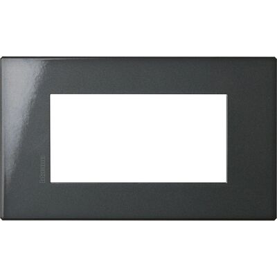 Plaque 4 Modules Bticino Axolute Air - Revetement mural anthracite - Publicité Plaque 4 Modules Bticino Axolute Air - Revetement mural anthracite - Publicité