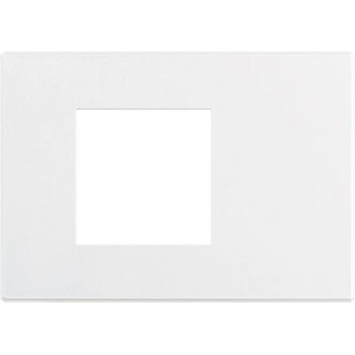 Bticino HW4819AW White 2-Module Wall Plate - Switch Cover Bticino HW4819AW White 2-Module Wall Plate - Switch Cover