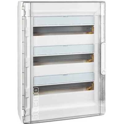 Boîte électrique murale BTicino avec porte transparente - 54 modules IP40 - Publicité Boîte électrique murale BTicino avec porte transparente - 54 modules IP40 - Publicité