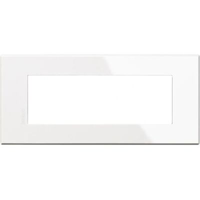 Plaque Bticino HW4806HD Blanc 6 modules - Cover pour interrupteur - Publicité Plaque Bticino HW4806HD Blanc 6 modules - Cover pour interrupteur - Publicité