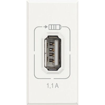 BTICINO HD4285C1 Chargeur USB Double - Prise - Publicité BTICINO HD4285C1 Chargeur USB Double - Prise - Publicité