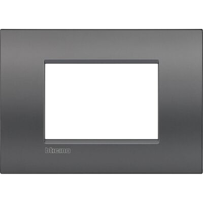 Bticino LNC4803ST Wall Plate - 3 Modules - Livinglight Air Bticino LNC4803ST Wall Plate - 3 Modules - Livinglight Air