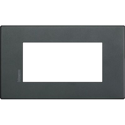 Plaque BTicino HW4804XN - 4 modules Eclipse anthracite - Publicité Plaque BTicino HW4804XN - 4 modules Eclipse anthracite - Publicité